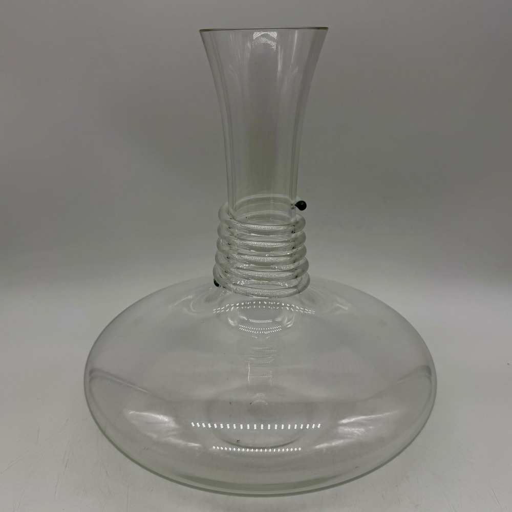 Unbranded Spiral Neck Glass Wine Decanter Wide Base Aerator Excellent